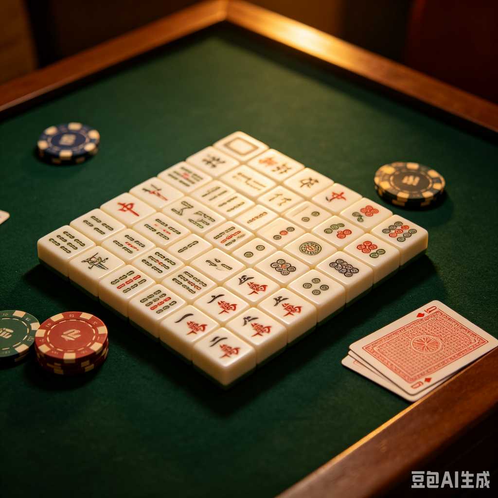 logo engrave mahjong tiles